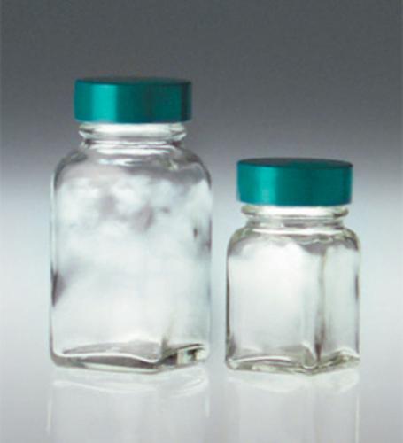 Wide Mouth French Square Bottle - Jar / 사각 대 광구병,w-Teflon Lined Cap
