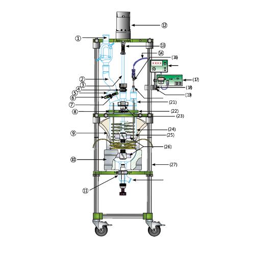 Large Scale Unjacketed Reactor System / 대용량 반응 시스템, 10, 15 & 20 Lit.