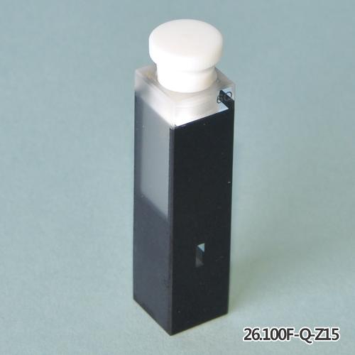 Fluorescence Cell, 4-Side Polished / 형광 셀, 4면 투명, Black Sub-Micro Fluorometer Cell, Type 16F & 26F