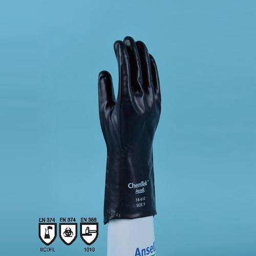 Chemtek® 38-514, 38-612 Viton-Butyl Chemical Resistance Glove / 바이톤-부틸 내화학 글러브, KOSHA 인증