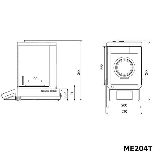 Analytical Balance, ME-T Series / 분석용 정밀 전자 저울, Touchscreen, 0.0001g (0.1mg)