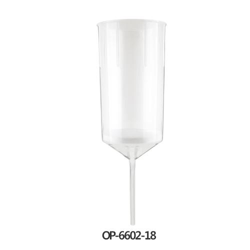 Disposable PP Filter Funnel with PE Fritted Disc / 일회용 플라스틱 필터 펀넬