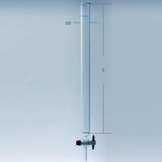 Chromatography Column with Glass Filter 크로마토그래피 컬럼, PTFE 콕크, LukeGL®