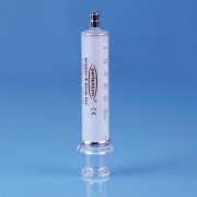Serial Numbered Glass Syringe / 고급형 유리 주사기, Metal Luer-Lock Tip