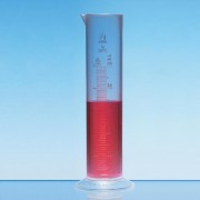 SAN Low Form Measuring Cylinder SAN 단형 실린더, Embossed Scale