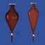 Amber Glass Separatory Funnel / 갈색 분액 깔때기