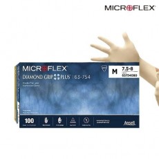 Diamond Grip / 다이아몬드 그립 / Latex Examination Glove / 라텍스 글러브 / Microflex
