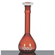 ASTM Amber Volumetic Flask / ASTM 갈색 메스 용량 플라스크, Class A + Batch 보증서