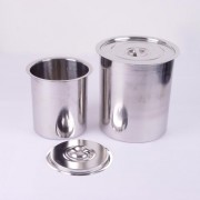 Cylindrical Stainless Steel Container / 타원형 스테인레스 용기
