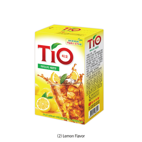 TiOTM Ice Tea, Peach·Lemon, Fruit Powder & Black Tea, with Xylose SugarNon-Caramel Color, Soluble in Cold Water, 아이스티, 복숭아맛 & 레몬맛
