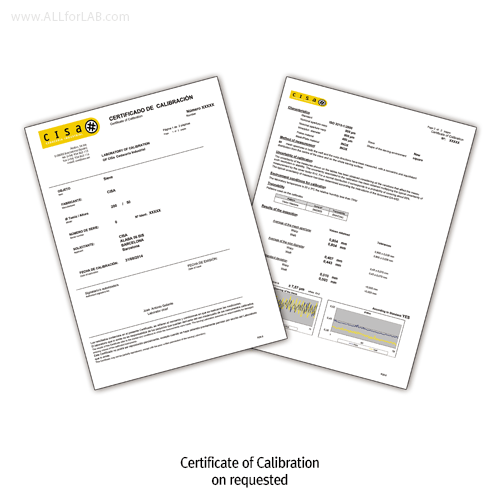 CISA® Φ203×h50mm Certified All Stainless-steel Standard Test Sieve, with WORKS CERTIFICATE & Wire Mesh-holes(■)With Serial-number, Multi-Use/-Function, ASTM/ISO Standard Best Seller!, 정밀 표준망체, 개별“ 보증서” 포함