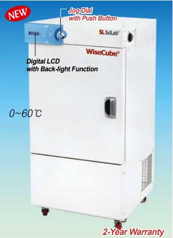 SciLab® Low Temperature(B.O.D) Incubators “WiseCube® LT”, 150-/250-/420-/700-Lit, with Certi. & Traceability with 3×Wire Shelves, Digital PID Control, CFC-free Refrigeration(R-404A) System, Forced-air, 0~60℃, ±0.2℃ 저온(B.O.D) 배양기/인큐베이터, 강제 순환식, 우수한 온도정확성, 