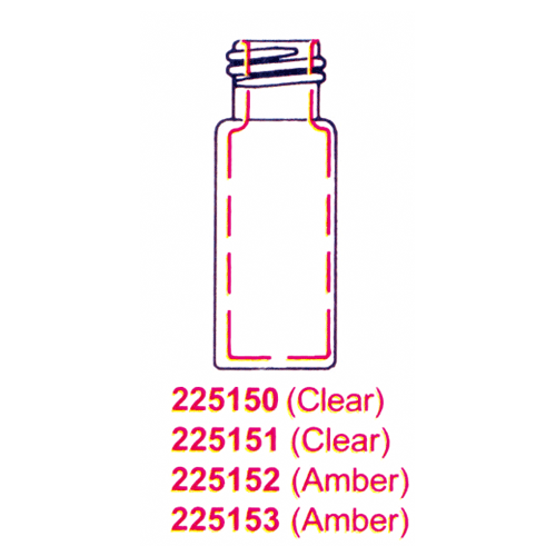 Wheaton® 9 mm Screw-Top, 12×32 mm Large Opening ABC® Vial<br>1.8 ml, 40 % Larger Opening Vials, with Cap / Septa, Complete Case,“편리형”