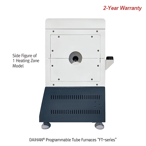 DAIHAN® Programmable Tube Furnaces “FT-series”, Embedded Heating Elements-type, 1,000℃ With Digital PID Programmable Control, 1- or 3-Heating Zone, Φ3~Φ14cm Tubes, 1,000℃ 프로그램식 튜브 전기로