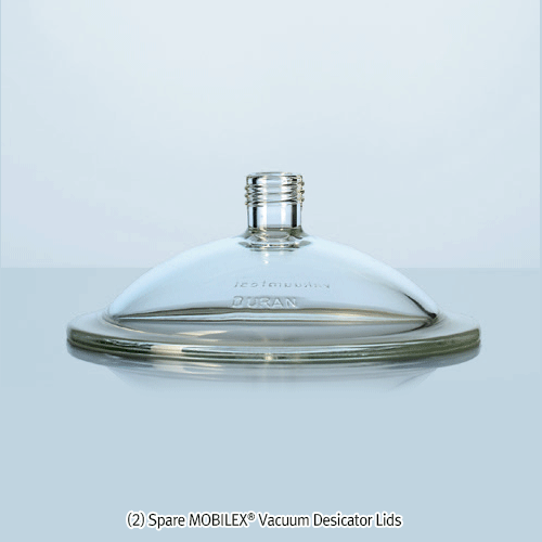 Spare DURAN® Glass Desiccator Lid & Stopcock, Fit to All DURAN® Desiccators, id Φ 1 50~ Φ 300mm