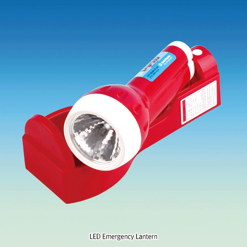 SHINYOUNG® LED Emergency Lantern, with Flame Resisting ABS Body, Q-MarkedWith Luminous Sign / Wall Mount ABS Stand and 2ea×AA Dry-Cell, 비상용 손전등