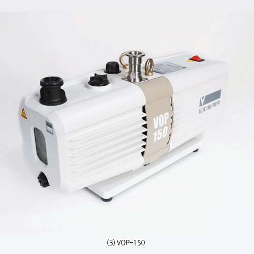 Vacuumer® Precision Vacuum Pump “VOP-Series” , Gas Ballast Valve Installed, 42~240 LitWith Double-Stage, Direct Drive & Oil Sealed Rotary Type, 정밀 고급형 진공펌프