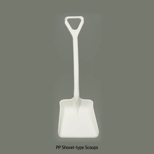 Burkle® PP Food Scoop & Food Shovel (1-part), Smooth Surface, Durability, Heat Resistance -10℃ +125/140℃Good for Foods·Feed·Fish Farming·Agriculture &c., White, Autoclavable, 식품용 스쿠프, 강력한 항균력과 견고성