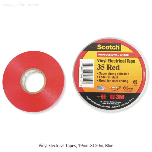 3M® Super 33+® & 35® Vinyl Electrical Tape, -18℃ +105℃, 0.18mm-thick, 19mm×L20mIdeal for Electrical Insulation up to 600Volts, 600V 급 PVC 전기 절연테이프