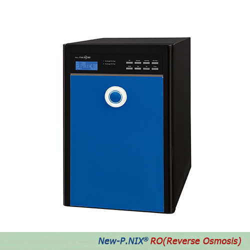 “New-P.NIX® RO(Reverse Osmosis)” Water Purification System, 15·25·35-L/hrWith Pretreatment System, 2-Steps of Filter Exchange Indicator, (RO) Product 0.2 ~ 30㎲/cm, 순수 제조장치