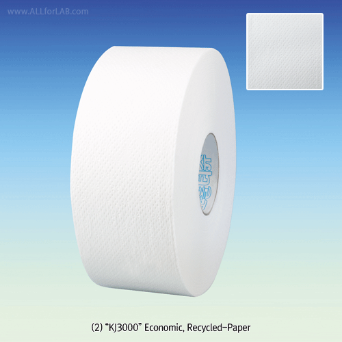Say +® Jumbo-Roll Bathroom Tissue & ABS Dispenser, 100% Natural Pulp & Recycled-PaperWith Emboss-Texture, Non-Fluorescence, 2-Layer, 95mm×L250 / 300, 점보롤 화장지