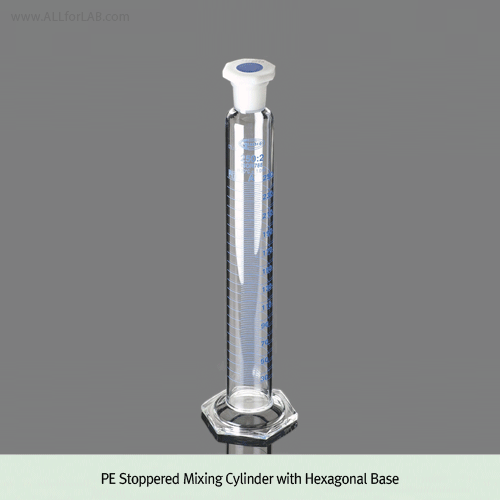 Glassco® Educational Measuring Cylinder, Class B, Boro-Glass 3.3, 5~2000㎖ Ideal for Education, with Round or Hexagonal Base, DIN/ISO 4788, B급 교육용 실린더