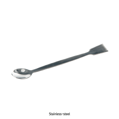 Bochem® High-grade Heavy-duty Spoon-Spatulas, with Flat-stem, L120~500mm Made of Non-magnetic 18/10 Stainless-steel & Titan, 고품질 비자성 중량 스푼-스패츌러