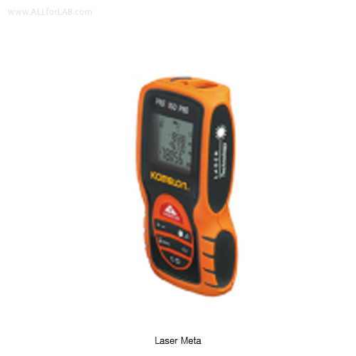 Komelon® Laser Meter, Swiss Technology, 50/120m, Continuous Measurement with 1.5V Battery, Compact Slim-Type, 초소형 레이저 거리측정기