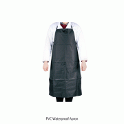PVC Waterproof Apron, Light and Long-term Wearable, w72×L97cm, Free-sizeIdeal for Laboratory·Industry·Chemical·Food and Cleaning, 작업용 방수 앞치마, 고급 PVC