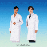 Light P/C Lab Coat/Gown, with 35% Cotton + 65% PolyesterIdeal for Laboratory & Medical, 얇은소재의 고급 백색 가운