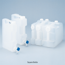 5 & 10 Lit PP Square Aspirator Bottle / Carboy, with Graduation & Lever ScrewcockWith both Horizontal and Vertical Handles to Carry, PP 4각 바틀