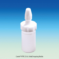 Cowie® PTFE 25 & 50㎖ Dropping Bottle, with Tapered Inner, AutoclavableFor Ease Removal of Contents, 280℃ Stable, PTFE 드로핑 바틀