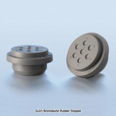 DURAN® GL25 & 45 Bromobutyl Rubber Stopper, Autoclavable, -50℃+121℃, GL25 & 45 브로모부틸 스토퍼