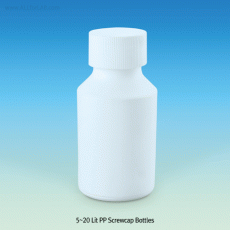 PTFE Opaque Bottle, with Screwcap, Narrow & Wide-neck, 5~5,000㎖Excellent for Chemical & Corrosion Resistance, Autoclavable, -200℃+260 ℃, PTFE 바틀, 불투명