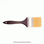 General purpose Bristle Lab Brush, Flat, Hair mounted on Wood Handle with Metal FerruleFor Dust or Paint, 22~24cm, 대형돈모 평면 브러쉬