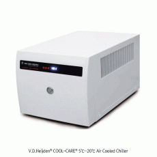 V.D.Heijden® COOL-CARE® 5℃~20℃ Air Cooled Chiller, Compact Table-top Design, Fill-1.6Lit, Cooling Capa 180W at 20℃Max Pumping Capa 24Lit/min at 0.3bar, Prevent Cooling Water Consumption, <Germany-made>, 다용도 소용량 써큘레이터/칠러