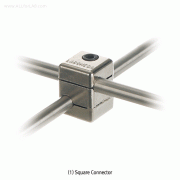 Bochem® High-grade Square Connector, Φ12~13mm GripFor 90˚or 0~360˚angle Connection, Anodized Aluminum, 4각 커넥터
