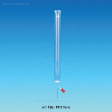 SciLab® DURAN glass Chromatography Column, with or without Glass FilterWith DURAN® GU® PTFE Needle Valve, Fine Control, 크로마토그래피 칼럼