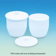 PTFE Crucible, with Cover, Crystallizing Dish, -200℃+260℃, 20~250㎖Excellent for Chemical and Corrosion Resistance, Normal-grade, PTFE 도가니