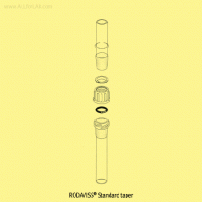 DURAN RODAVISS Standard taper -Joint units for Special ScrewMade of Borosilicate Glassα3.3, Cap-tight-connection System, RODAVISS® 표준 조인트