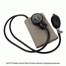 Spirit® Portable Aneroid Blood Pressure Monitor/Sphygmomanometer, 0~300mmHg, MedicaluseWith Scale Glow in Dark & Meta Gauge, For Use with Stethoscope, 아네로이드식 휴대용 혈압계
