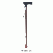 Adjustable Walking Stick, with 1- & 4-Legged Type, MedicaluseIdeal for Helping the Elderly Walk, with Wrist Strap, 길이 조절가능 보행 보조 지팡이, 재활 및 노인용, 2단/다족형