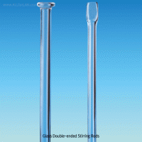 SciLab® DURAN glass Double-ended Stirring Rod, Φ6~Φ10mm, L200~L500mmUseful for Crushing Clumped Powder and Solids, Borosilicate Glassα3.3