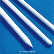 Cowie® PTFE Handy Stirring Rod, Φ6/8×L200~400mmWith Steel-core or Solid PTFE, -200℃+280℃, <UK-made>, Teflon 핸디 교반봉