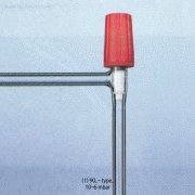 High-Vacu. Stopcocks, PTFE Needle valve, 90° Angle-typeMade of Borosilicate Glassα3.3, 고진공 Teflon 니들밸브/콕