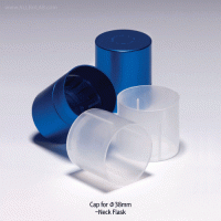 Aluminum and PP Φ38-neck Culture Flask Cap, for Aerobic CultureIdeal for od Φ38mm Culture Flask & Vessel, Autoclavable, 알루미늄 & PP 컬쳐 캡