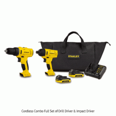 충전 콤보 키트, Cordless Combo Full Set of Drill Driver & Impact Driver