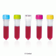 SciLab® PP 2㎖ Sterile Multiuse Screwcap Tube, Conical bottom & Self-standingWith Silicone O-ring Sealed Screwcap, Autoclavable, <Korea-made>, 2㎖ 멸균 다용도 스크류캡 튜브