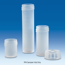 VITLAB® PFA Sampler Vial Only, Translucent, Conical Interior, 15·25·50㎖With Molded Graduation, -200℃+260℃, Autoclavable, <Germany-made>, PFA 샘플 컨테이너