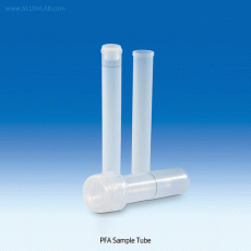 VITLAB® PFA Sample Tube, with 10㎖ Ring-mark, Transparency, 12 & 15㎖Ideal for Trace Analysis, -200℃+260℃, <Germany-made>, PFA 고순도 샘플튜브
